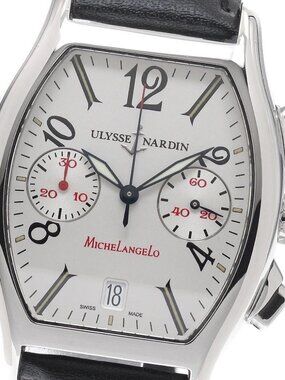 Ulysse Nardin Michelangelo 563-42 Chronograph Silver Dial Automatic Men's_946714